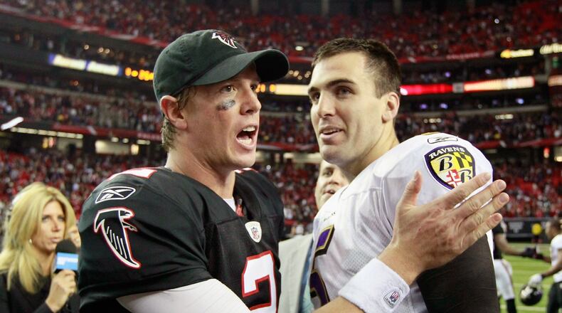 Baltimore quarterback Joe Flacco is confident Falcons' Matt Ryan will make it to a Super Bowl one day.