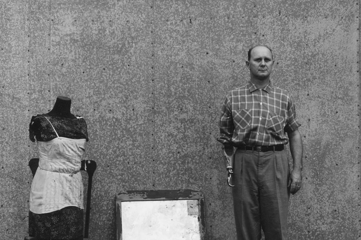 “The Family Album of Ralph Eugene Meatyard” at the High Museum features images of photographer Ralph Eugene Meatyard's friends, family and fellow photographers including "Cranston Ritchie (plate 30)" circa 1958-59, who lost an arm to cancer and died in 1961 from the disease. (Courtesy of High Museum of Art)