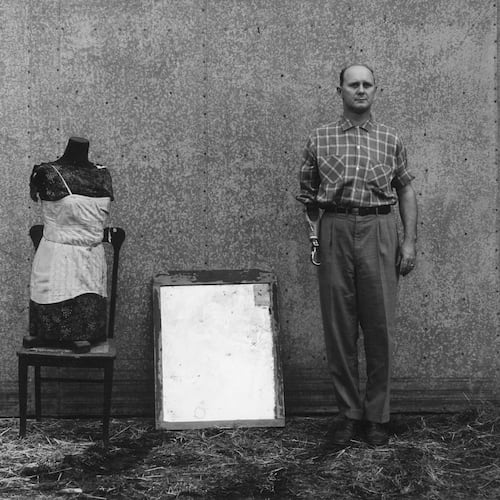 “The Family Album of Ralph Eugene Meatyard” at the High Museum features images of photographer Ralph Eugene Meatyard's friends, family and fellow photographers including "Cranston Ritchie (plate 30)" circa 1958-59, who lost an arm to cancer and died in 1961 from the disease. (Courtesy of High Museum of Art)