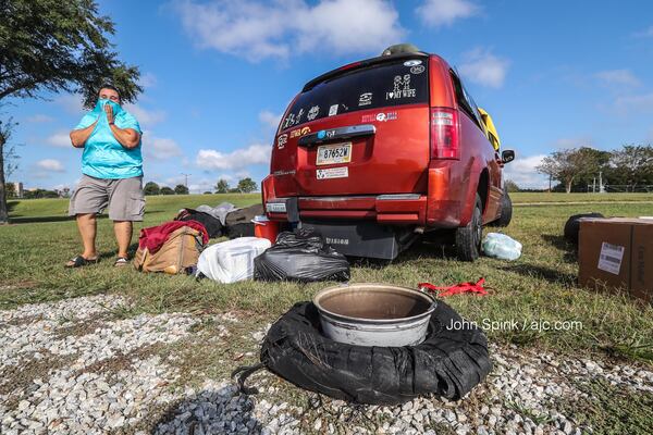 Melody Rawson of Myrtle Beach arrived at Atlanta Motor Speedway on Wednesday. JOHN SPINK / JSPINK@AJC.COM