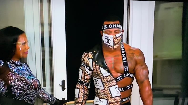 Stripper Bolo entertains the "Real Housewives of Atlanta' ladies on the episode that first aired Feb. 21, 2021. BRAVO