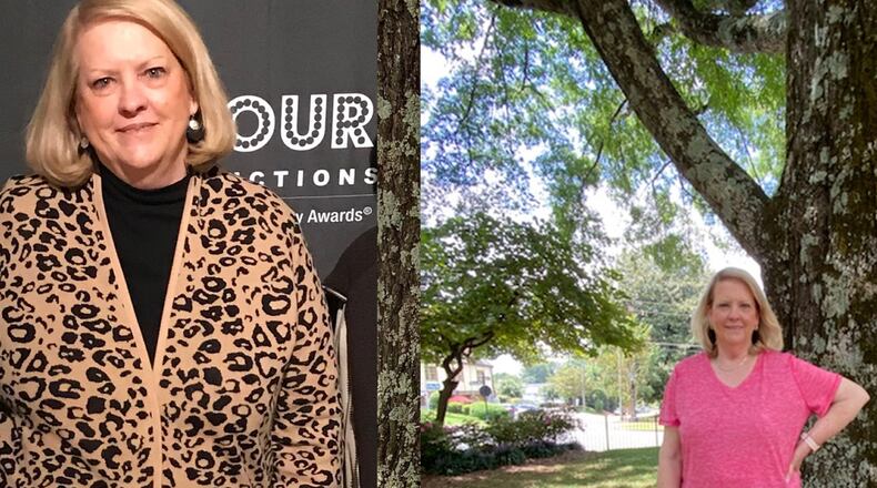 The photo on the left shows Sandra Watson in February 2020. The photo on the right was taken in August, after she began working in May to lower her AIC. She is no longer prediabetic or diabetic. (Photos contributed by Sandra Watson).