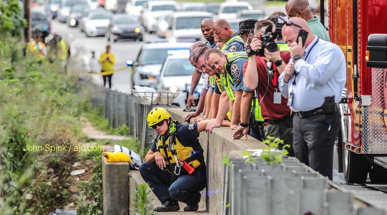 A man’s body was found Tuesday morning in Beaver Ruin Creek along Indian Trail Lilburn Road.