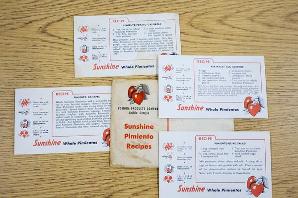 Sunshine Pimiento distributed recipes featuring their product. 
(Miguel Martinez/ AJC)