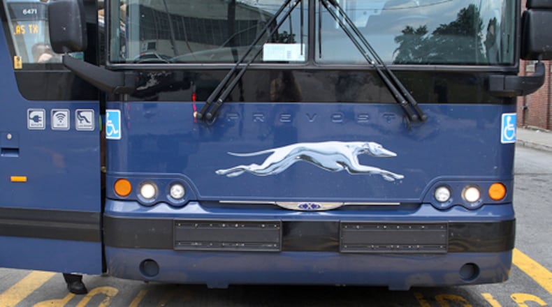 This is a photo of one of Greyhound's buses. The bus that crashed in Thomasville, N.C., late tuesday was headed to a final destination of New York City, a spokeswoman said.