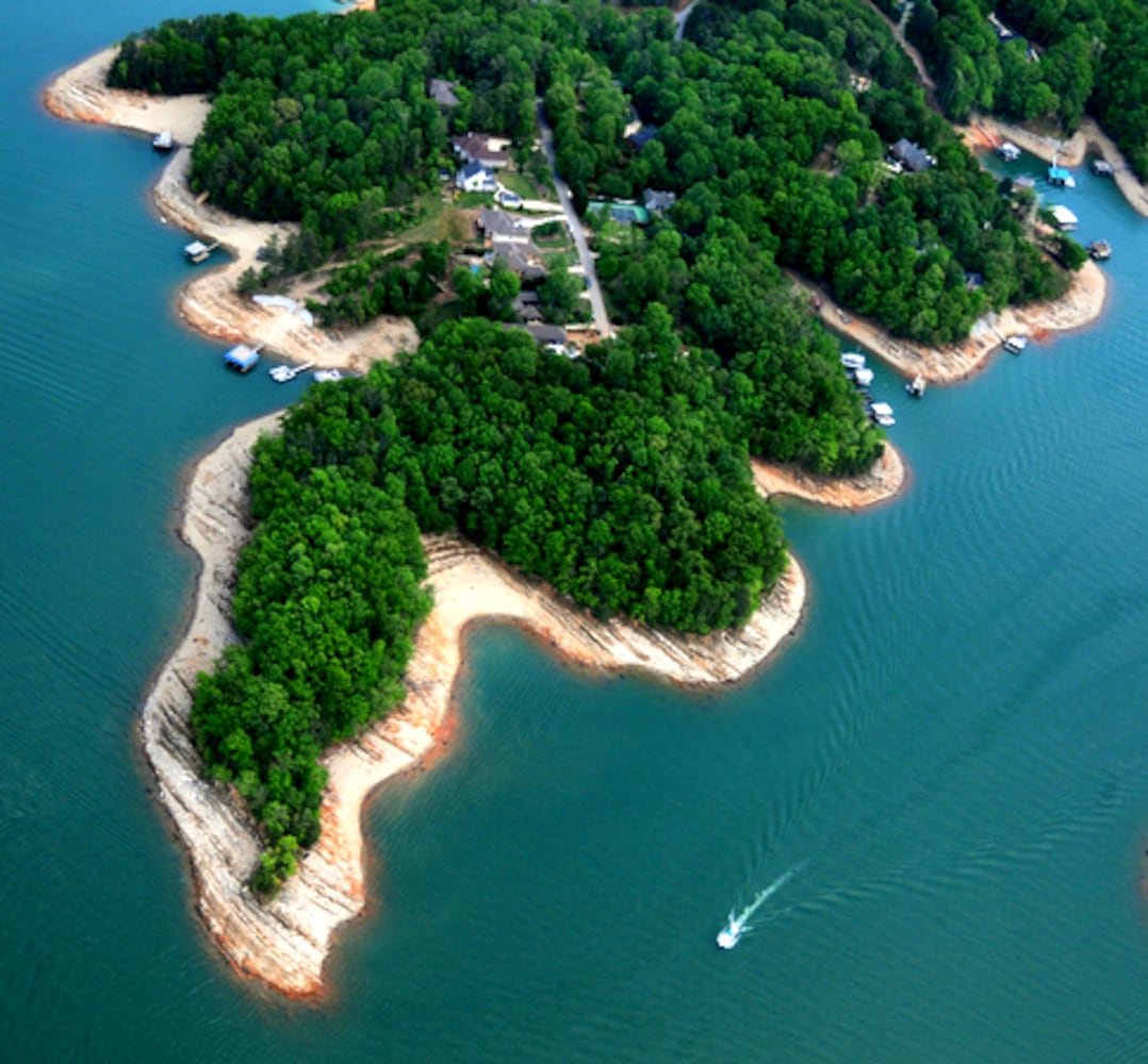 On a May day, Lake Lanier from the air