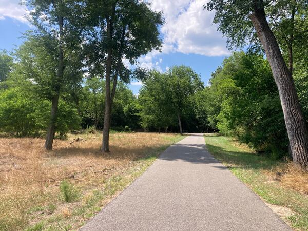 Portion of the Augusta Canal biking trail