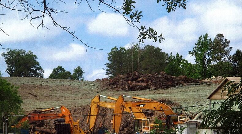 This what part of the Bishop Road property looks like now as it’s cleaned up. At one point, there were smoldering 60-foot-high mountains of debris. This photo was provided May 29, 2019.