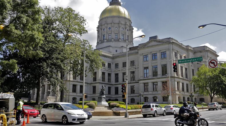 September 20, 2016 - Atlanta - Georgia State Capitol, the Gold Dome. Downtown Atlanta, Fulton County, Georgia. BOB ANDRES /BANDRES@AJC.COM