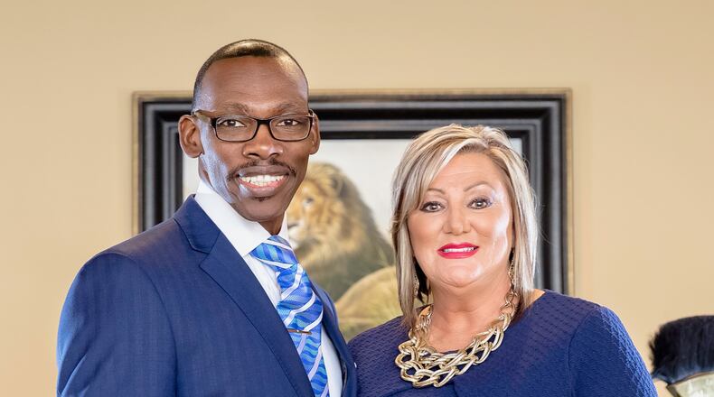 Bishop Stephen A. Davis, who will succeed Bishop Eddie Long as New Birth's senior pastor, stands with his wife Darlene. Photo courtesy of New Birth