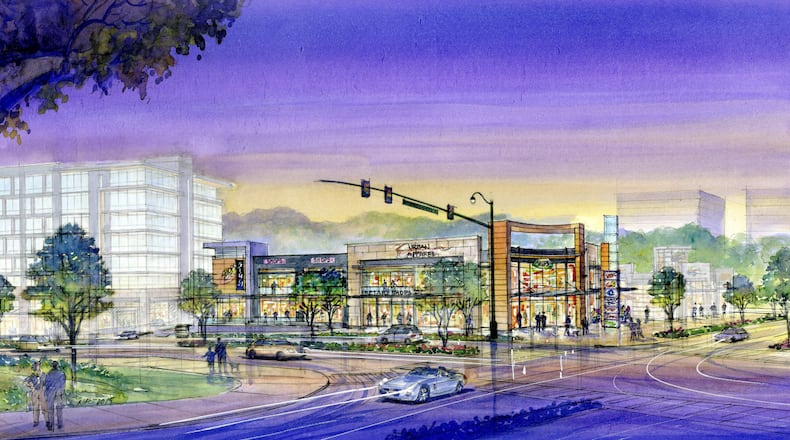 Developer JSJ Perimeter presented architectural renderings of the planned 11-story hotel development on the corner of Ashford Dunwoody Road and Perimeter Center East.