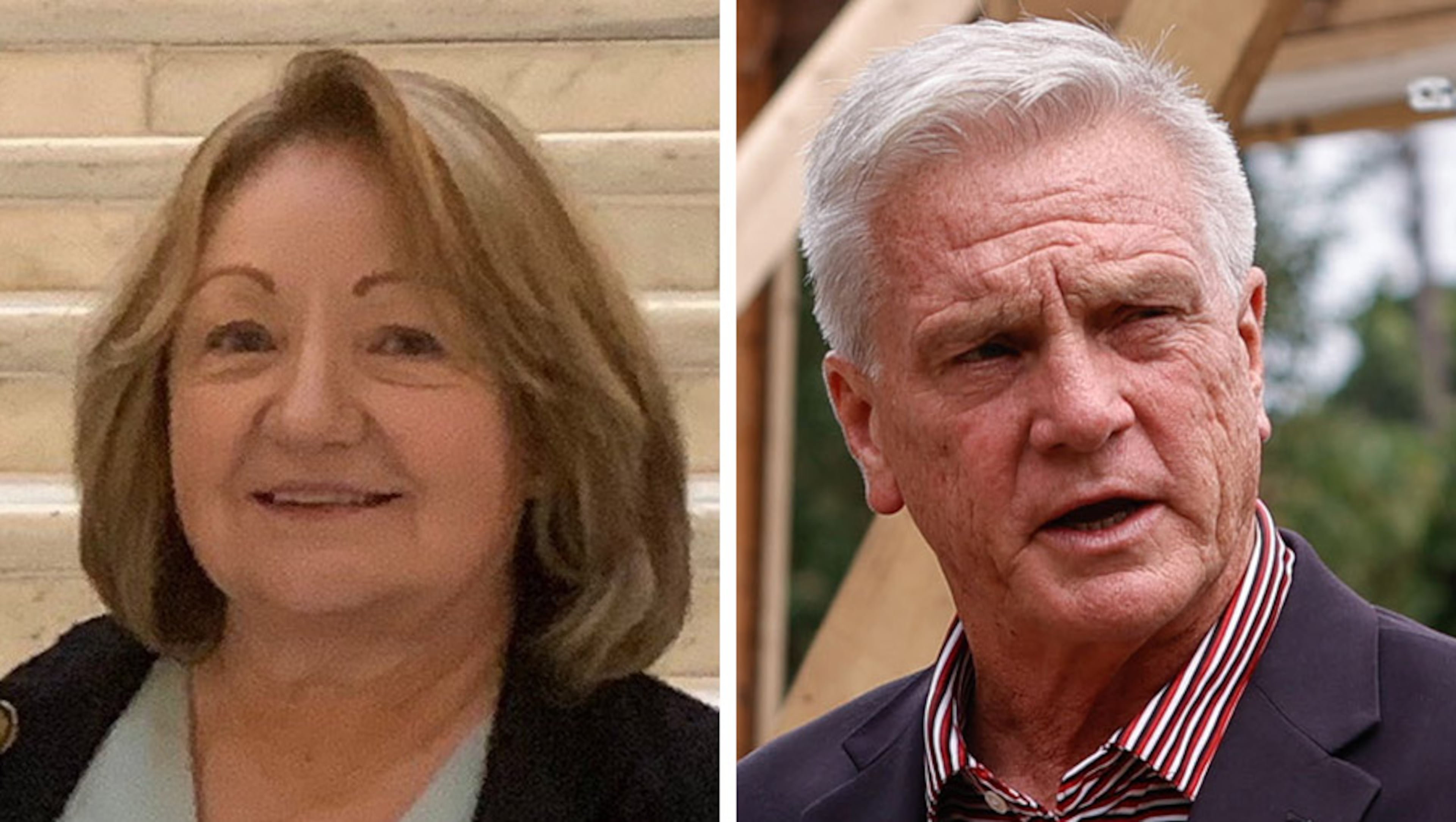 Former state Rep. Mary Robichaux faces incumbent Kurt Wilson in a runoff today in the Roswell mayoral race. (AJC)