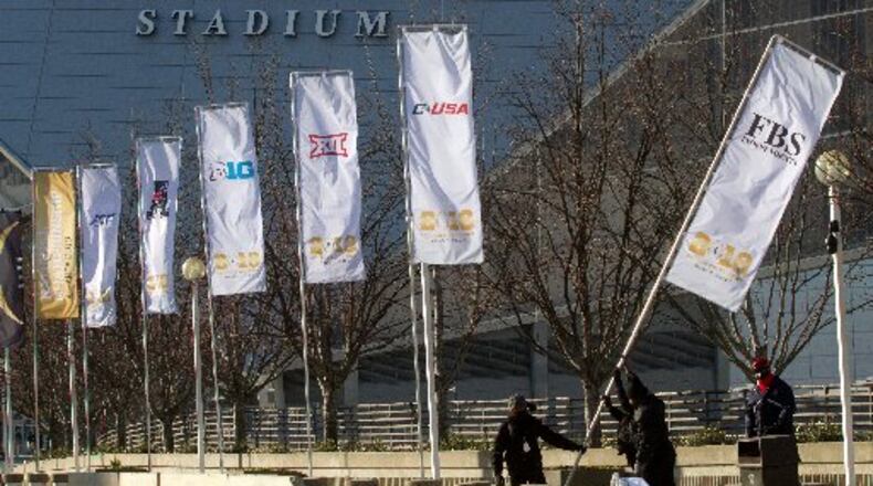Mercedes-Benz Stadium hosted college football’s national championship game on Jan. 8 and will host the Super Bowl next year.