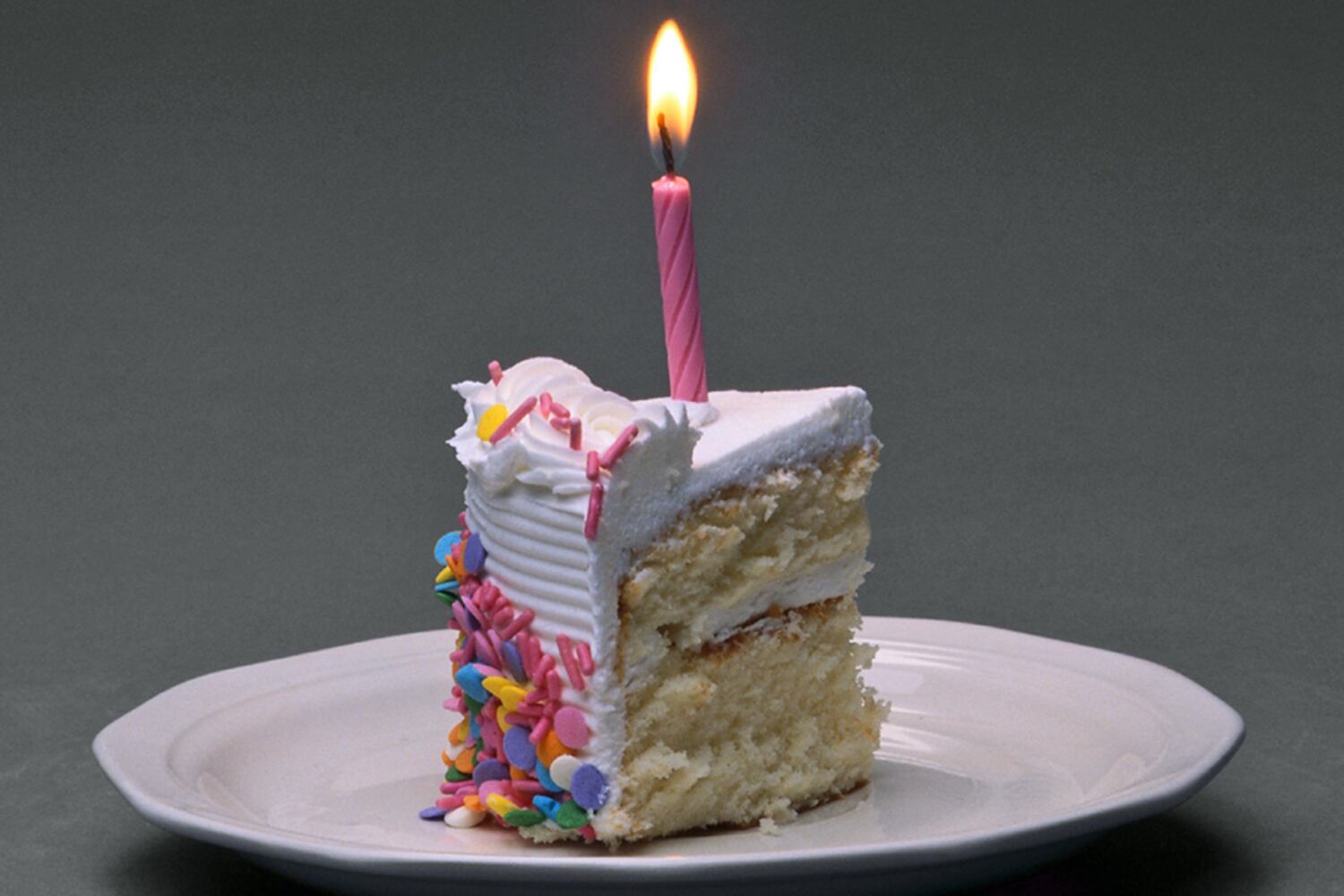 Piece of birthday cake