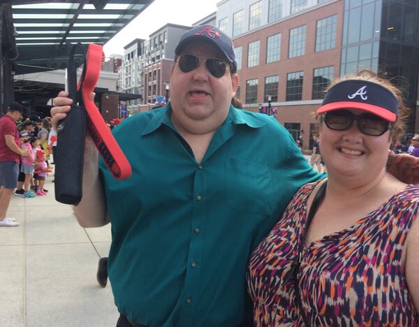 Stuckey is a huge baseball fan. He and his wife, Jennifer Stuckey, attended the Atlanta Braves first-ever home opener at Truist Park in 2017. 
AJC
