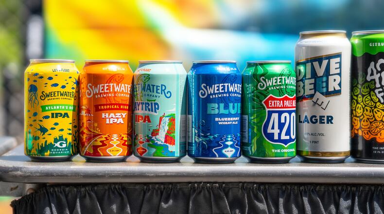 A variety of SweetWater brews was offered to attendees of this year's 420 Fest. (Courtesy of SweetWater Brewing Co.)