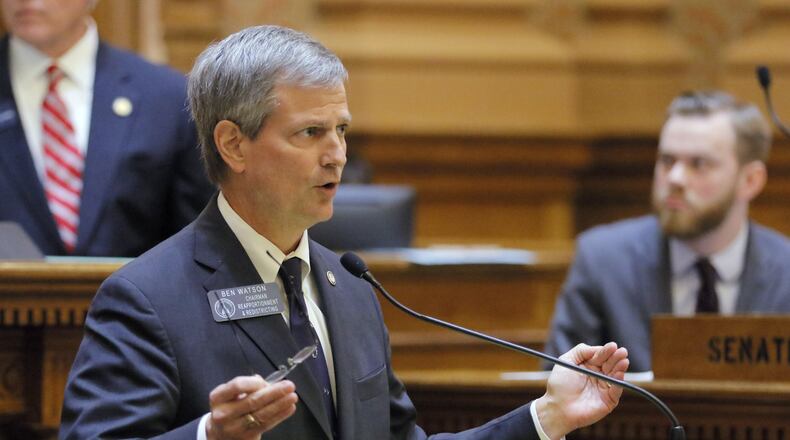 State Sen. Ben Watson, R-Savannah, served this year as chairman of his chamber’s Health and Human Services Committee. He says this year’s session had a “pretty big” impact on health care in the state. Most notably, it gave Gov. Brian Kemp authority to pursue federal waivers on Medicaid and the Affordable Care Act insurance that would allow the state to tailor those programs to meet its needs. BOB ANDRES /BANDRES@AJC.COM