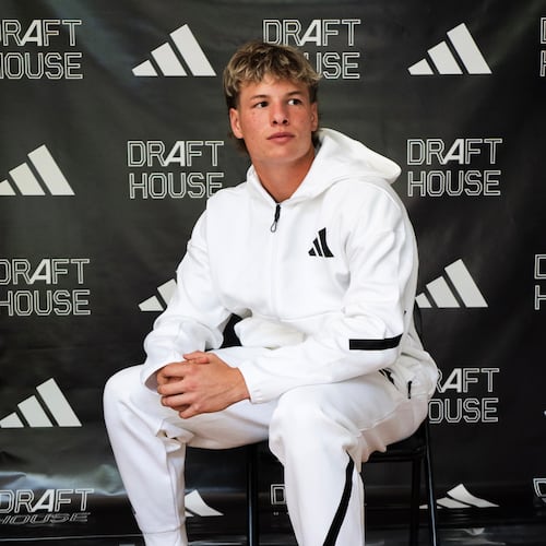 Former Mill Creek star Daniel Pierce poses in a photoshoot with Adidas. Pierce was selected by the Tampa Bay Rays with the No. 14 overall pick in the 2025 MLB Draft on Sunday, July 13, 2025. (Courtesy Daniel Pierce)