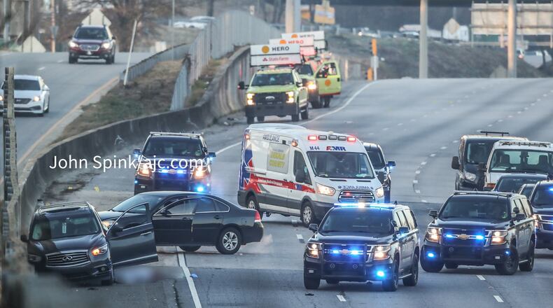 All northbound lanes of I-85 were shut down near North Druid Hills Road while an investigation was underway.
