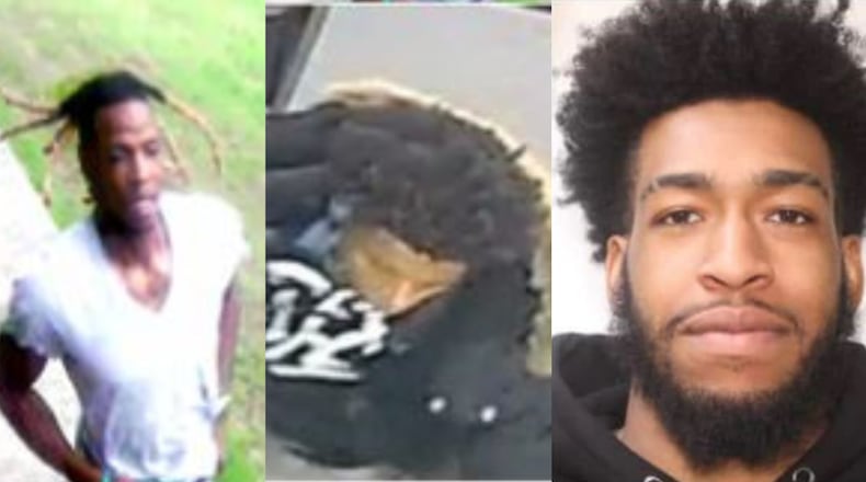 Jaimonnie Watkins-Causey (right) was arrested and two other unidentified suspects are being sought in the April death of Anthony McClain In Clayton County, police said.