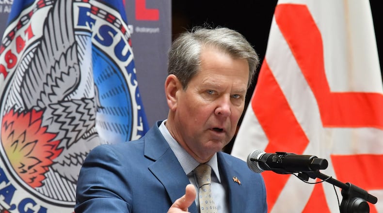 Gov. Brian Kemp, who beat back Donald Trump's hand-picked challenger in last year's GOP primary before going on to win in November, further distanced himself from the former president by telling The Atlanta Journal-Constitution that he expects a wide-open primary that showcases the successes of Republican governors and the work of other conservative leaders. (Hyosub Shin/The Atlanta Journal-Constitution/TNS)