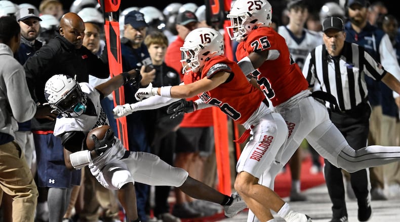 Scenes from the Norcross at N. Gwinnett GHSA region football game in Suwanee, GA., on Friday, Oct. 25, 2024. (Jim Blackburn for the AJC)