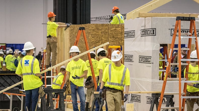 Students from across the state participate in the CEFGA Career Expo last year. The event has become so popular it’s moving from the Georgia International Convention Center to the Georgia World Congress Center. The organization recently partnered with The Home Depot Foundation, The Arthur M. Blank Foundation and the Bernie Marcus Foundation to expand opportunities for students to learn skilled construction trades. The three philanthropic organizations have pledged $5.7 million. COURTESY OF CEFGA