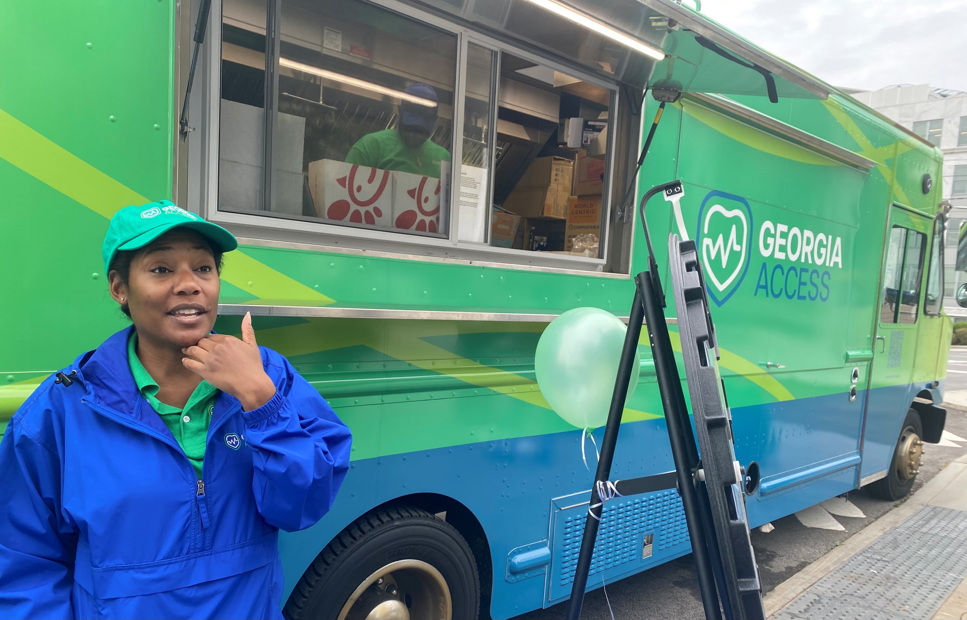 GeorgiaAccess.gov outreach workers like Sheena Wiley will traveled the state the state and hand out promotional materials in 2024. Georgia’s enrollment in ACA plans more than doubled, and now stands at about 1.5 million policyholders. (Ariel Hart/AJC)