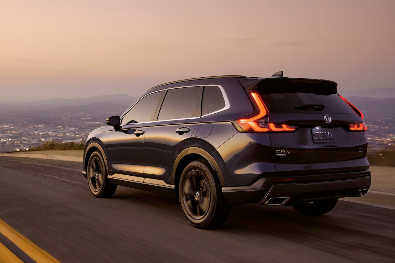 Honda sells its CR-V compact SUV in gas-powered or hybrid form, but says 56% of buyers in April chose the hybrid. (Courtesy of Honda)