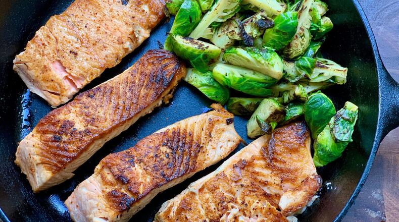 A sprinkle of versatile Tajín seasoning adds salty-sweet heat to both fish and vegetables. CONTRIBUTED BY KELLIE HYNES