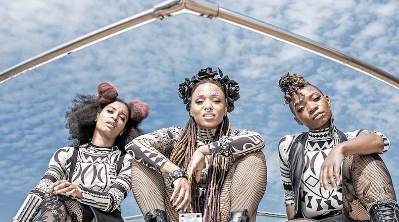 Actress and playwright Nikki Lynette (center) in a scene from her musical "Get Out Alive," which screened virtually at the 12th annual BronzeLens Film Festival. This year, she returns with “Happy Songs About Unhappy Things." Courtesy of BronzeLens Film Festival