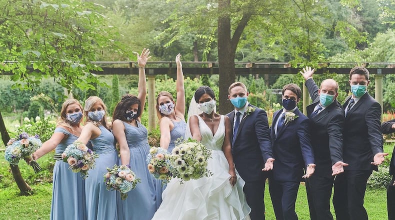 Alex and Colin Ryan got married in August 2020 amid the coronavirus pandemic, in a small wedding in Decatur, Ga. with 20 guests. Credit: Mammoth Studio