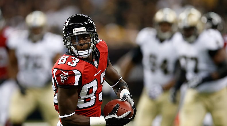Atlanta Falcons wide receiver Harry Douglas had four catches for 93 yards against the New Orleans Saints.
