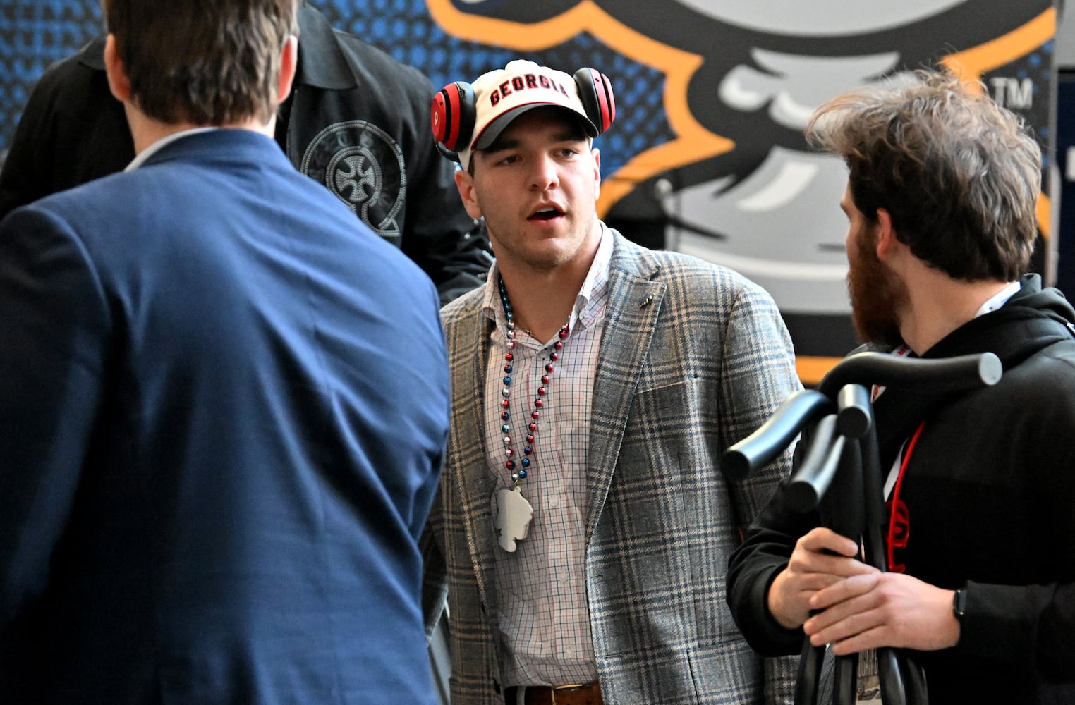 Georgia team arrivals at the hotel