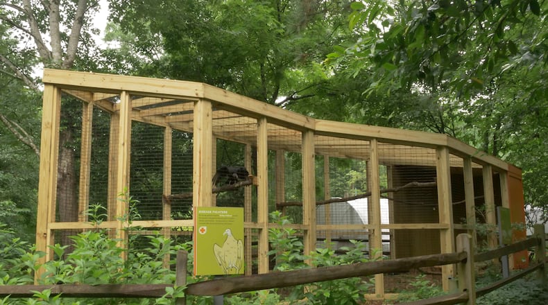 The Chattahoochee Nature Center recently completed the vulture aviary. (Courtesy Chattahoochee Nature Center)