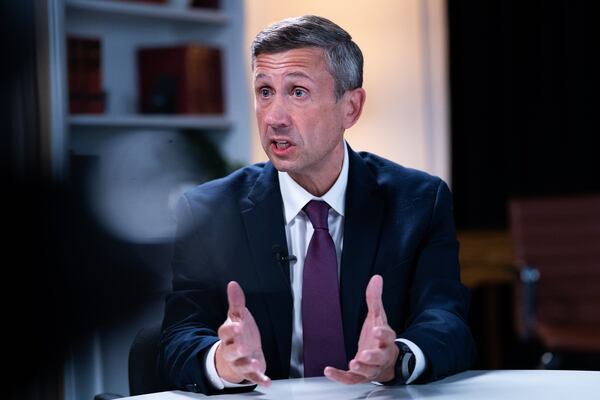 Democratic National Committee Chair Ken Martin was in Georgia over the weekend. (Allison Robbert/AP)