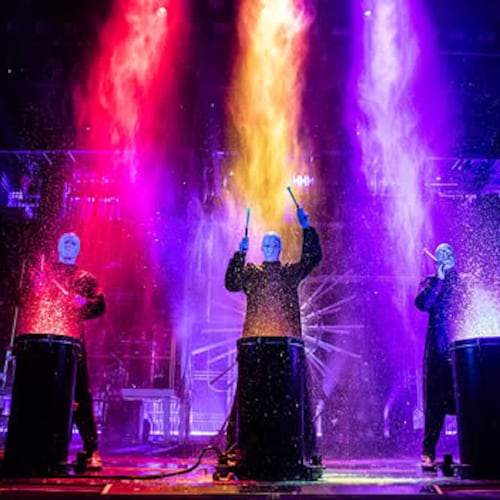 Blue Man Group's weekend performances at the Fox have been postponed to June.
(Courtesy of Regions Bank Broadway in Atlanta)