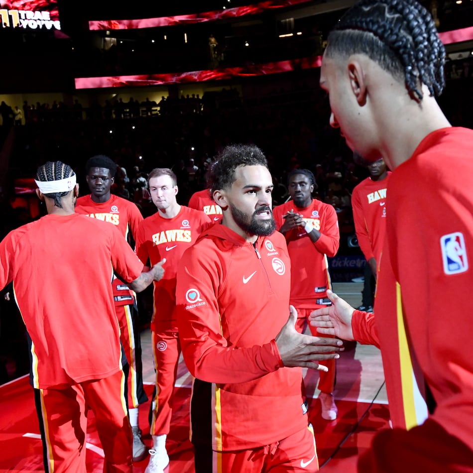 Atlanta Hawks guard Trae Young's injury has forced the team to adapt, but it's also allowed younger players to shine and develop in his absence. (Hyosub Shin/AJC)