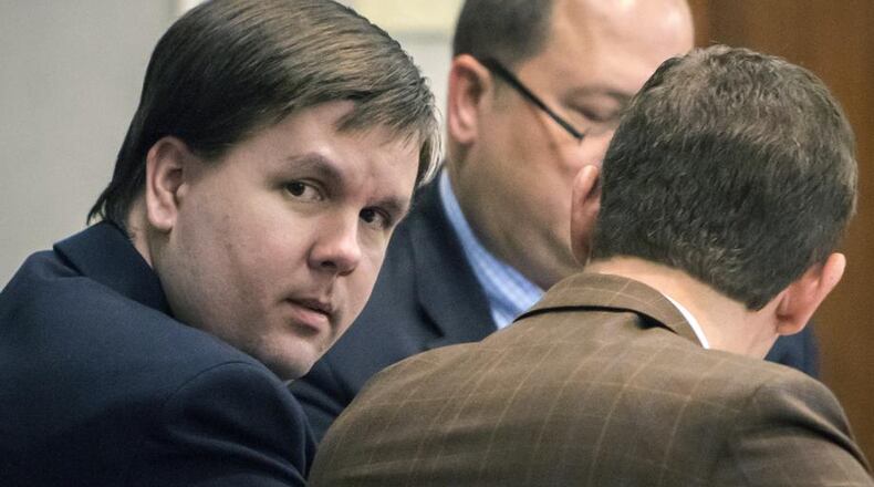Justin Ross Harris during his murder trial in 2016 in Brunswick. (Stephen B. Morton/Atlanta Journal-Constitution via AP Pool)