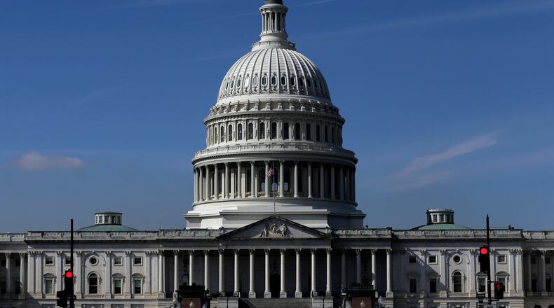 The U.S. Capitol is photographed Friday, Feb. 27, 2026, in Washington. (AP Photo/Rahmat Gul)