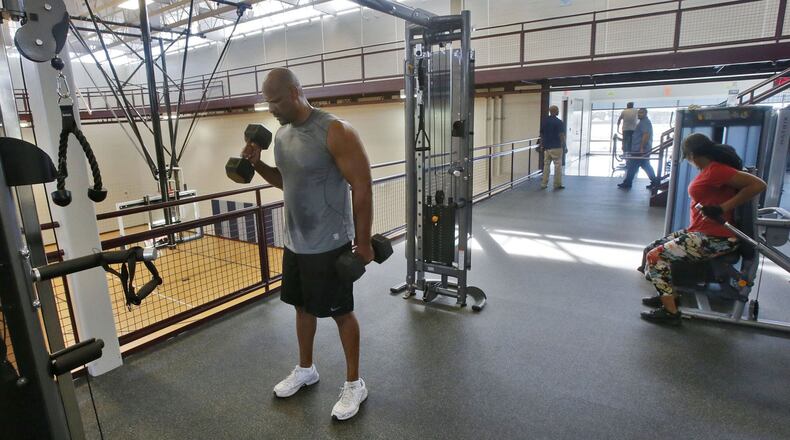 Derwin Watkins works out at the South Clayton Recreation Center three to four times a week. The facility is a 2004 SPLOST project that was completed late last year.