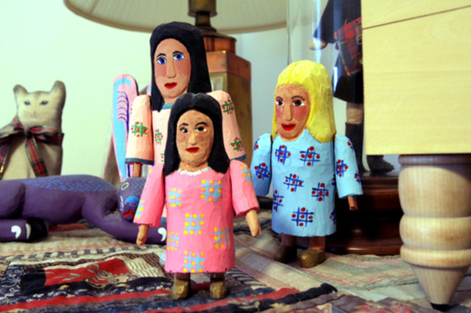 Folk art collection enlivens rustic Cobb County home