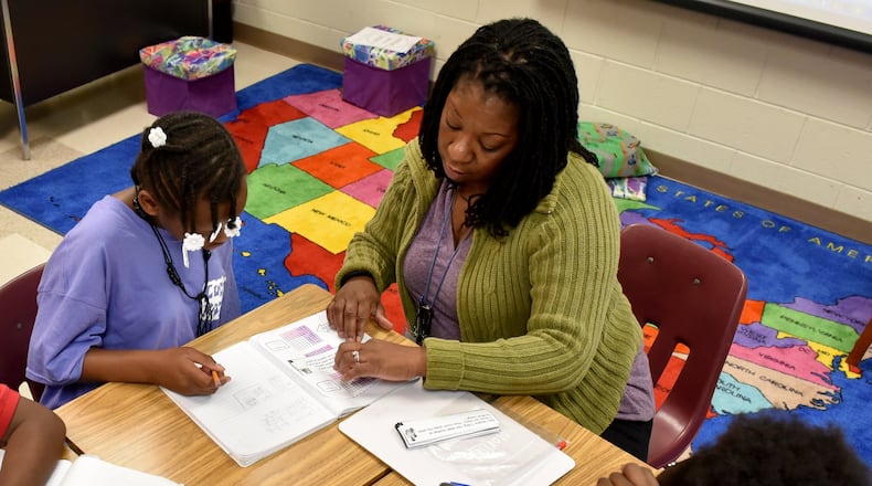October 28, 2015 Atlanta’s Usher Collier Heights Elementary School. BRANT SANDERLIN/BSANDERLIN@AJC.COM