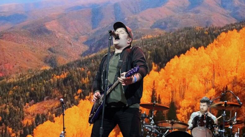 Fall Out Boy singer Patrick Stump gets "Irresistible" at Philips Arena on Nov. 4, 2017. Photo: Melissa Ruggieri/AJC