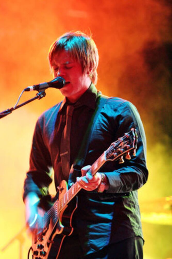Guitarist and vocalist Daniel Kessler performed with his band Interpol in 2005.