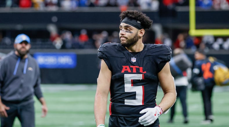 The Falcons exercised the fifth-year contract option for receiver Drake London, keeping him under team control through the 2026 season.