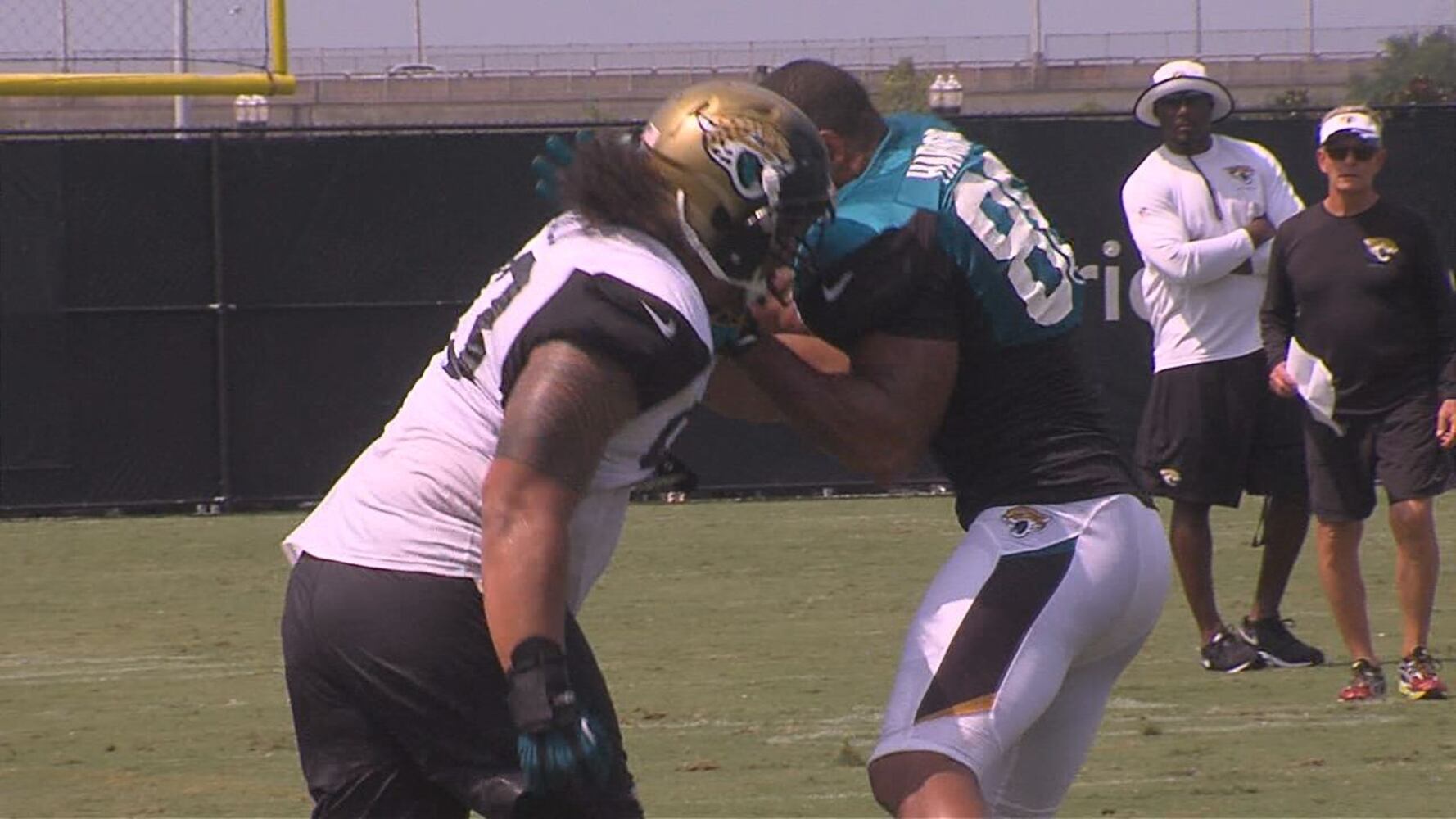 Jaguars players fight at training camp