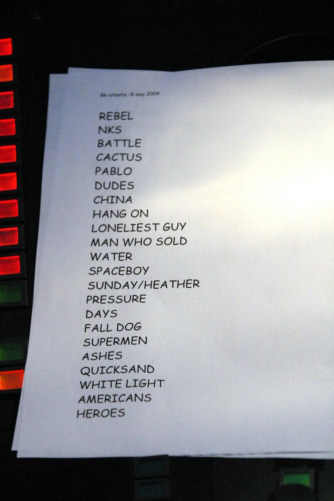 David Bowie plays Atlanta