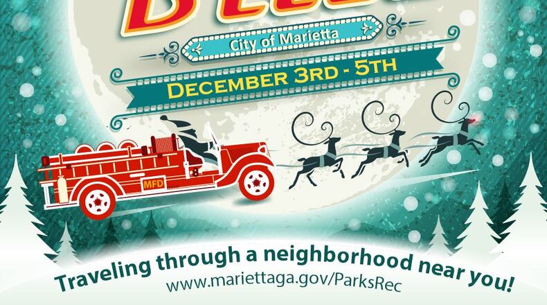 No Christmas tree lighting will be held in Marietta this year. Instead a Santa Blitz will take place Dec. 3-5 as Santa rides through certain neighborhoods on a Marietta fire truck.