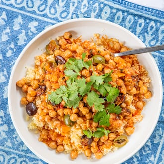 Serve this Shortcut Chickpea Tagine-Inspired Stew with quick-cooking couscous or alongside crusty bread for dipping. (Aaliyah Man for the AJC/food styling by Kate Williams)